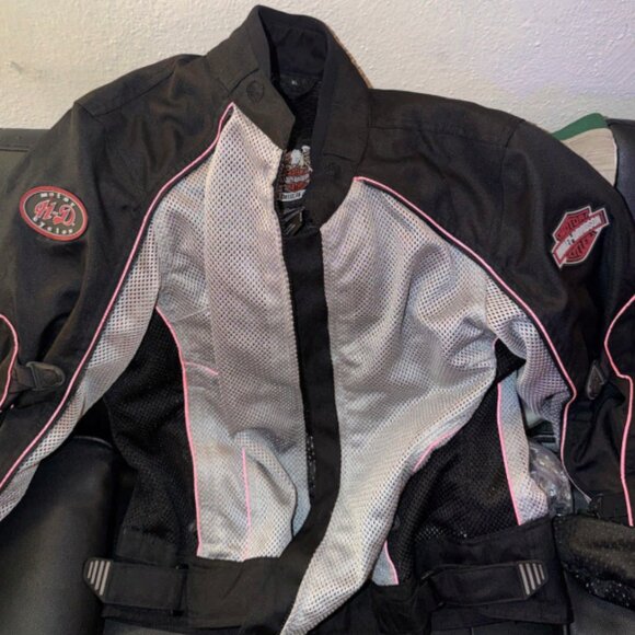 Harley-Davidson Mesh Riding Jacket XL — INCLUDES ALL ARMOR PADS